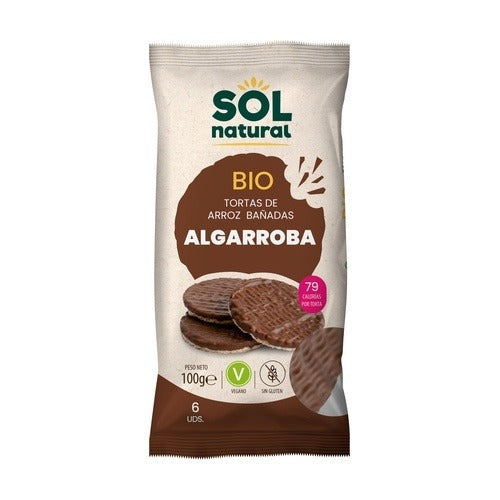 Risbollar doppade i johannesbröd Sol Natural 100 g