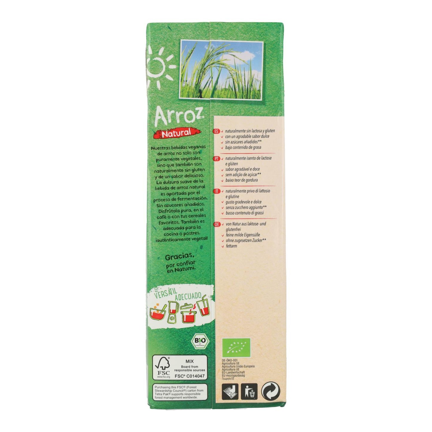 6-pack Natumi ekologisk risdryck 1 l