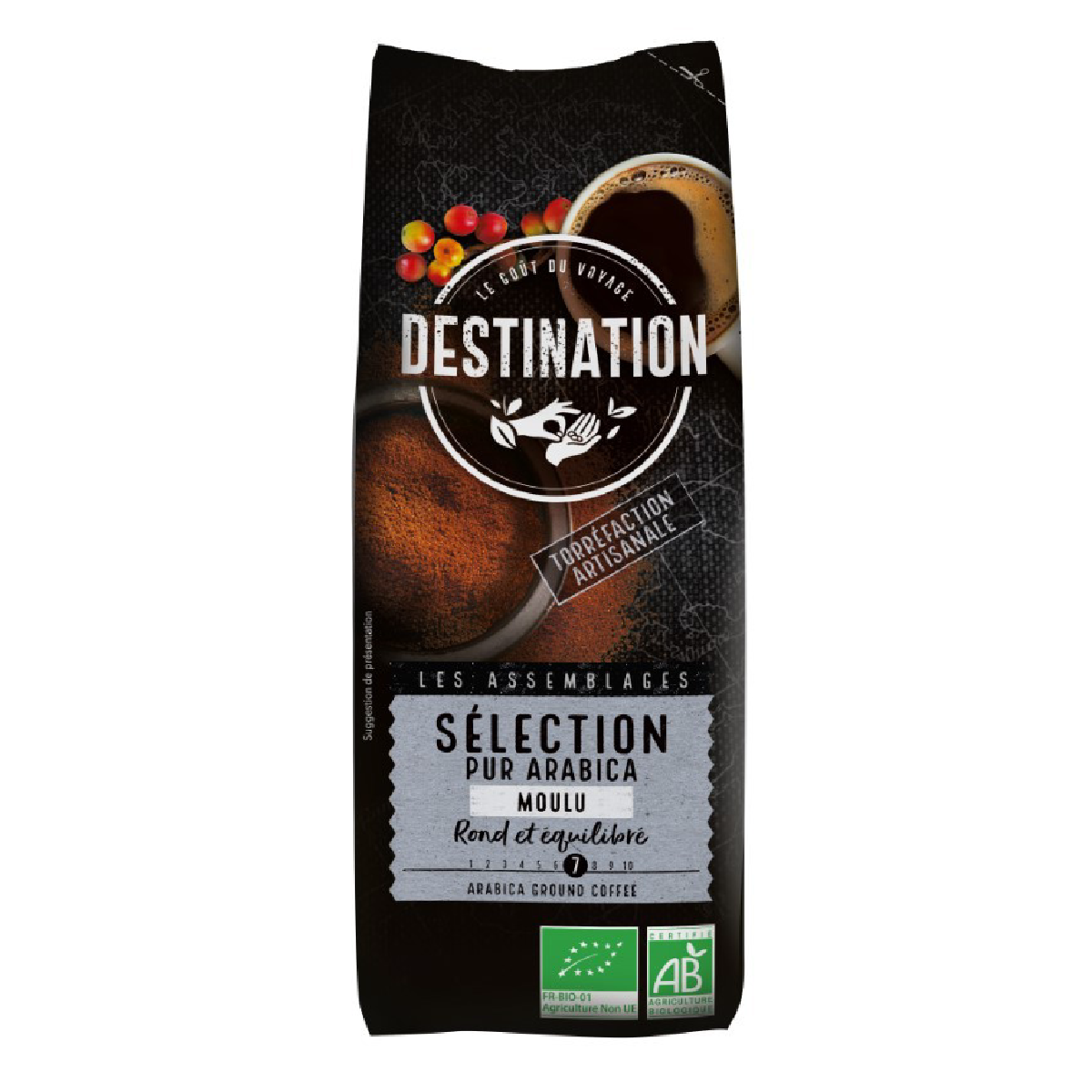 Destination 100% Arabica Organic Ground Coffee 250 g