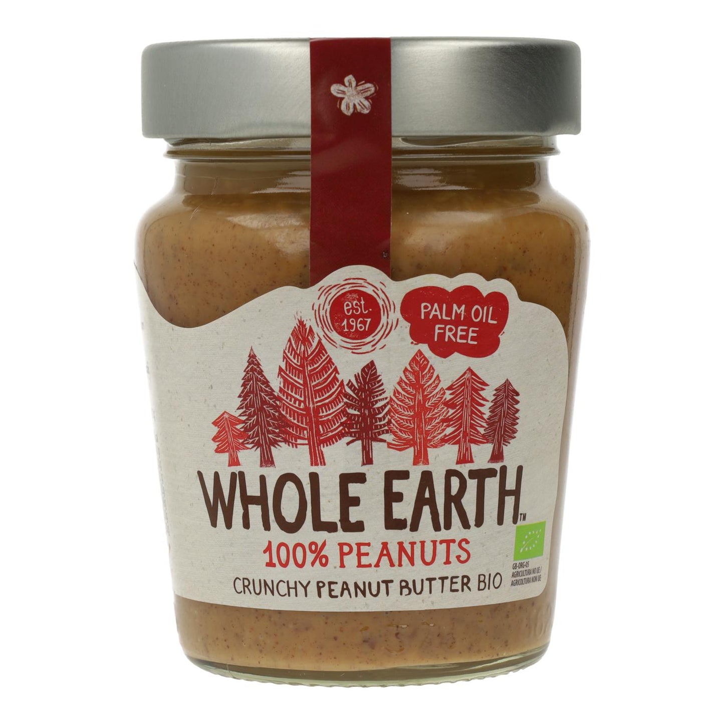 Beurre de cacahuète bio croquant, 227 g. Whole Earth