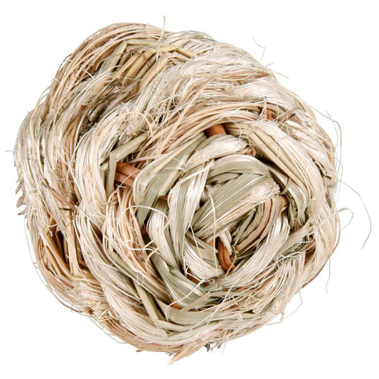 Trixie Dry Grass Ball with Bell ø6 cm