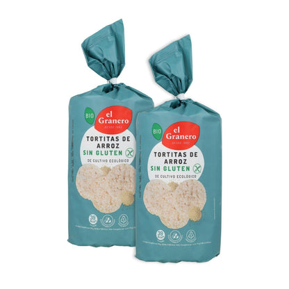 Pack of 2x El Granero Gluten-Free Rice Cakes, 115 g