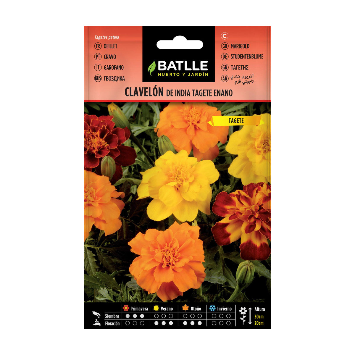 Zaden van Indiase tagetes Batlle