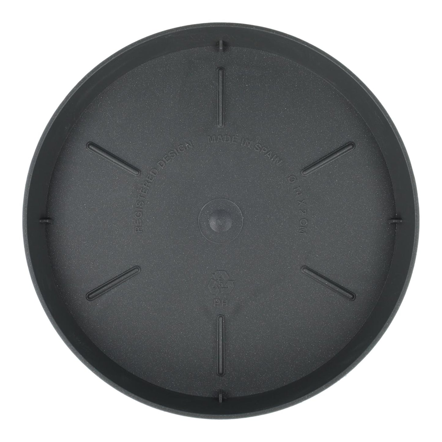 Platta kruka Tes antracitgrå D 17 x 2,5