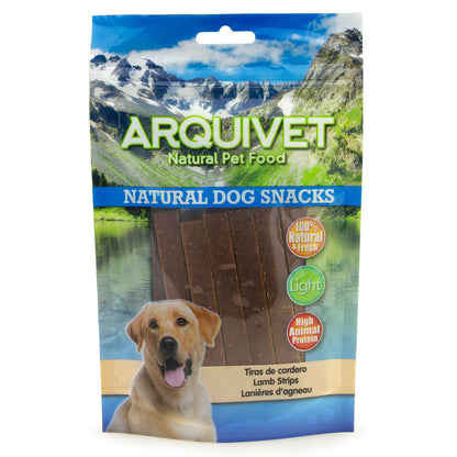 Natürlicher Snack für Hunde  Lammstreifen Arquivet 100 g