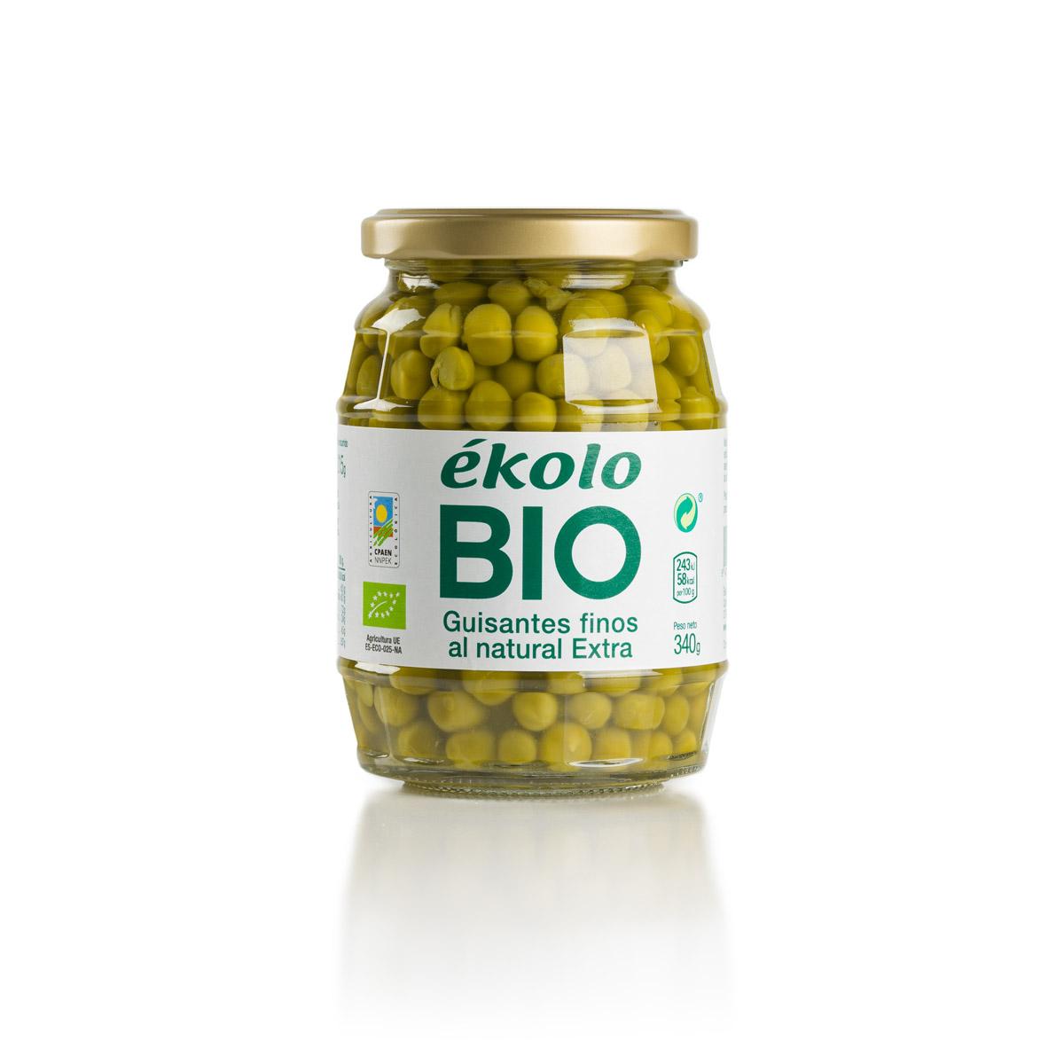 Ekolo Organic Peas in Brine 345 g