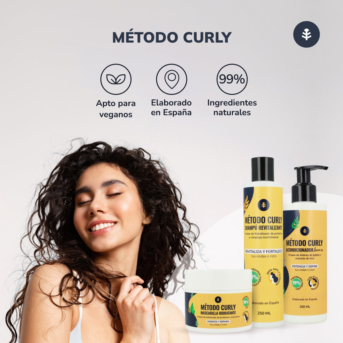 Hydrolysed Protein Shampoo Krullend Methode Planet Orchard 250 ml