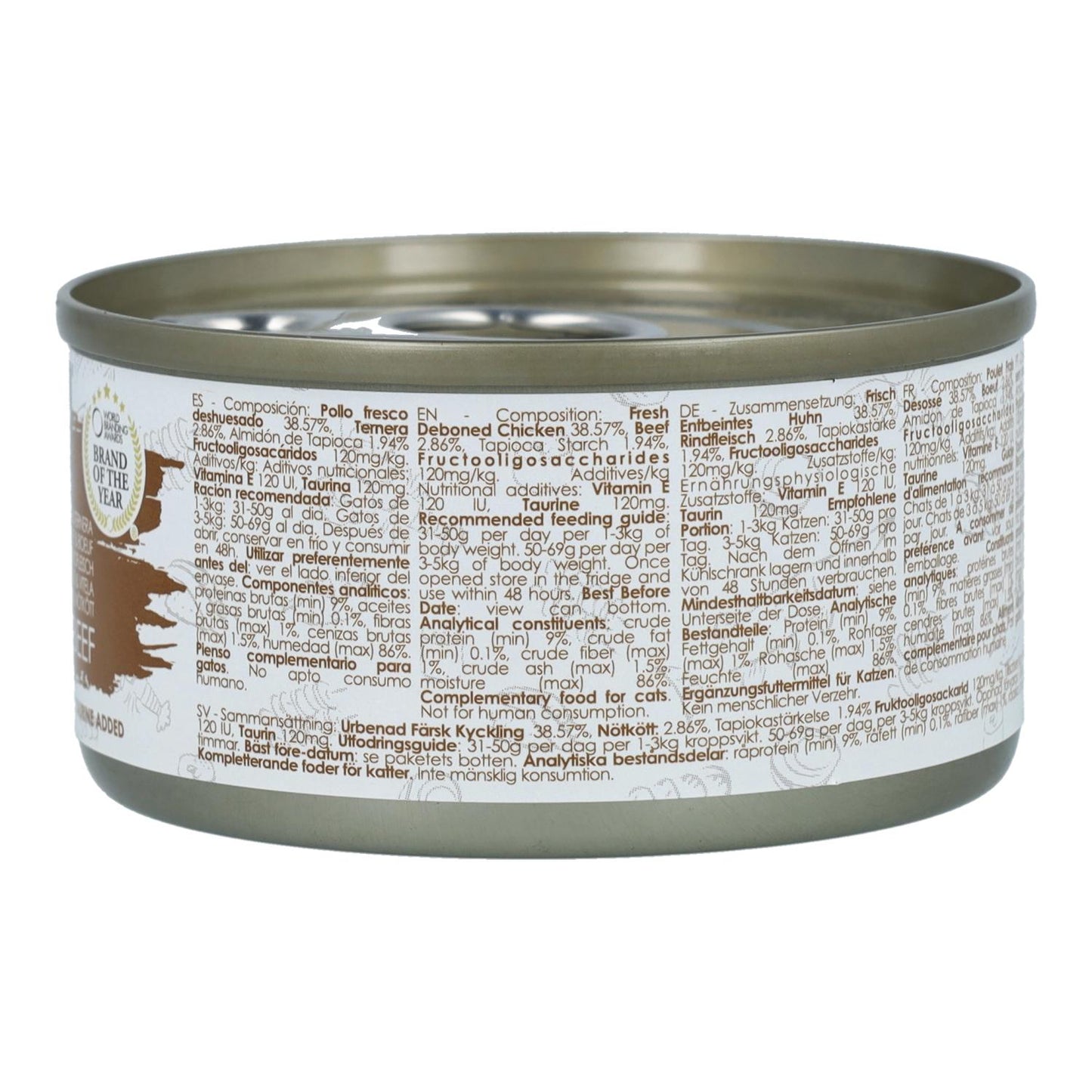 Kit Cat Blik Gravy - Kip & Rundvlees 70 g Natvoer voor katten in saus