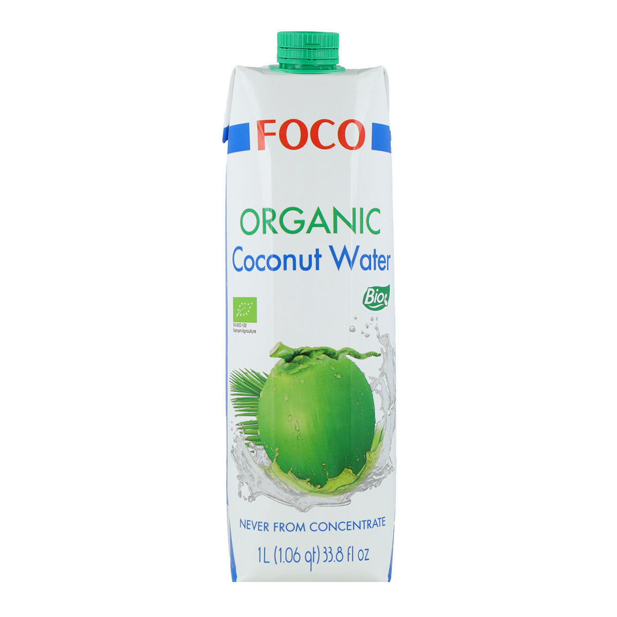 100% reines, natürliches ECO-Kokoswasser Focus 1L