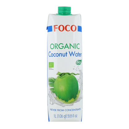 100% reines, natürliches ECO-Kokoswasser Focus 1L
