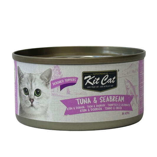 Kit Cat Dosenaufsatz – Thunfisch & Goldbrasse 80 g Nassfutter für Katzen
