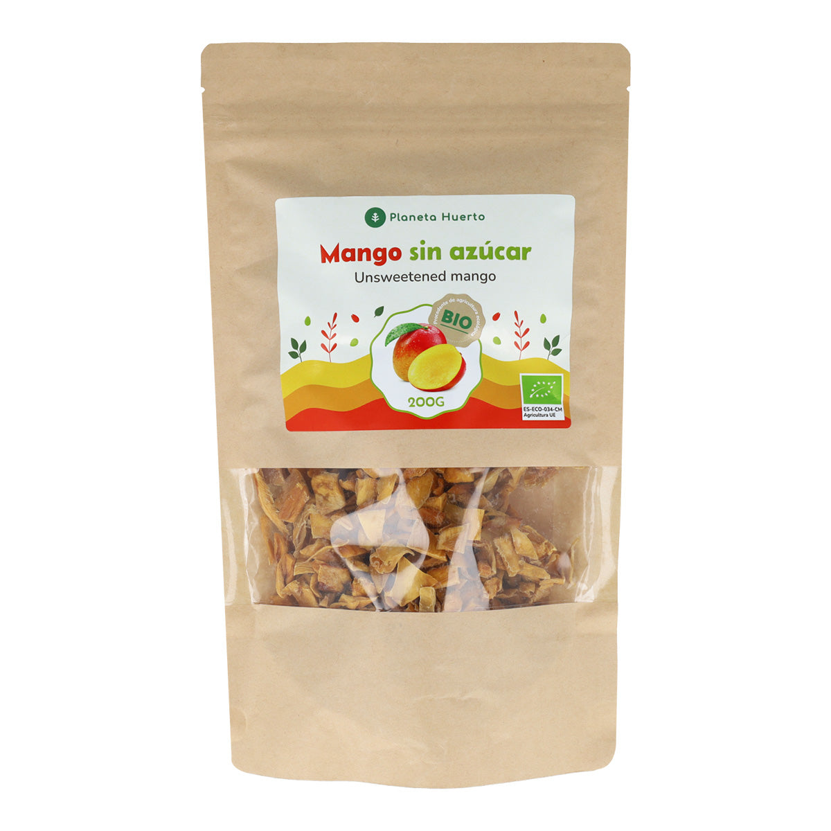 Unsweetened mango strips ECO Planeta Huerto 200 g