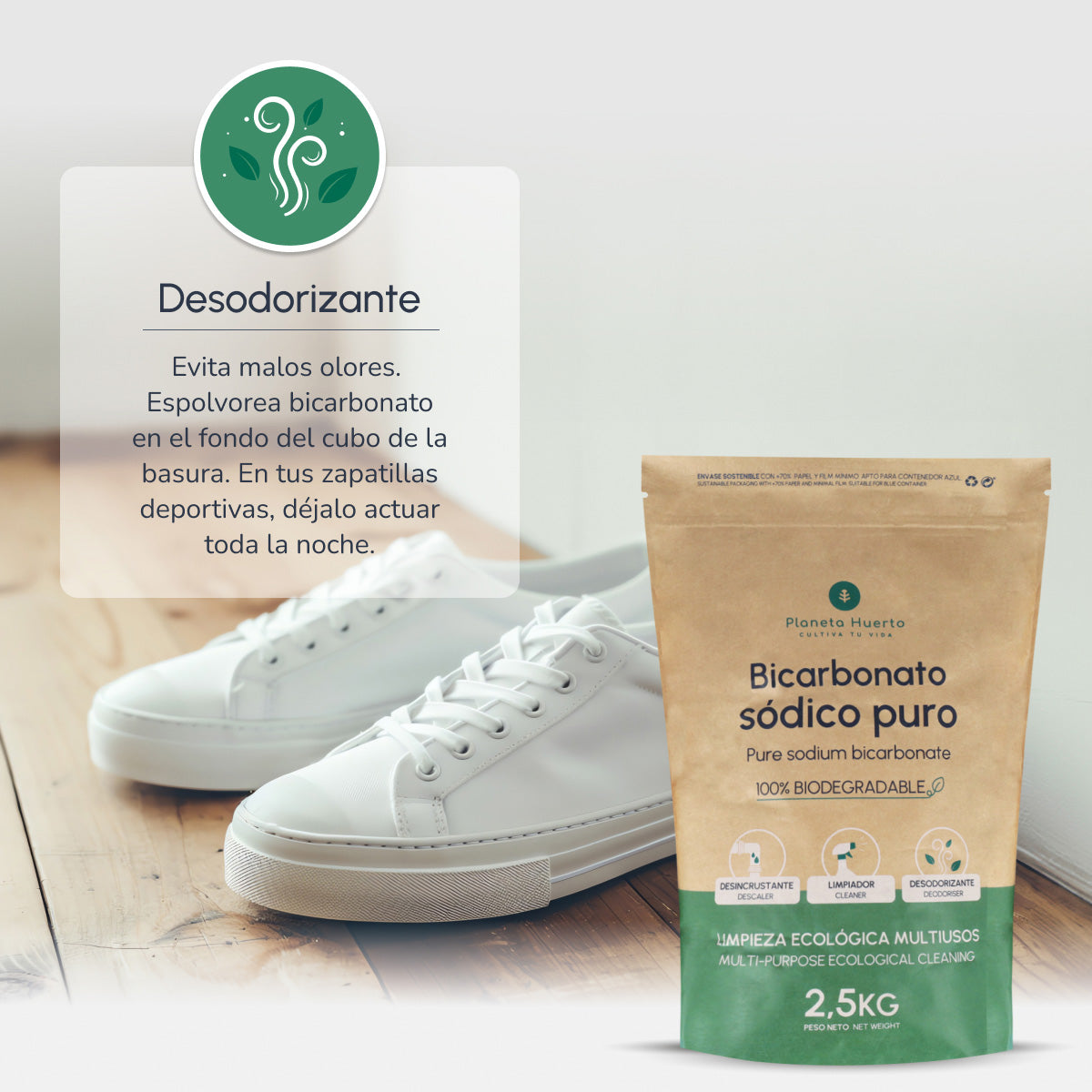 Pack 3xBicarbonate of soda Planeta Huerto 1 Kg