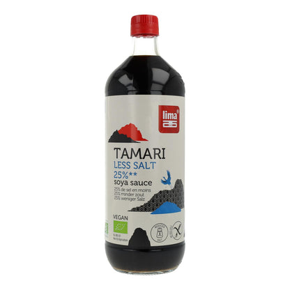 Tamari 25 % moins de sel, citron vert écologique 1 l