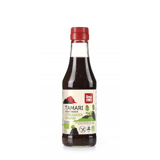 Tamari-Sojasauce mit Wasabi und Koriander-Limette 250 ml