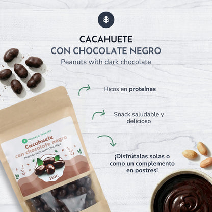 Arachidi con cioccolato fondente Planeta Huerto 250gr