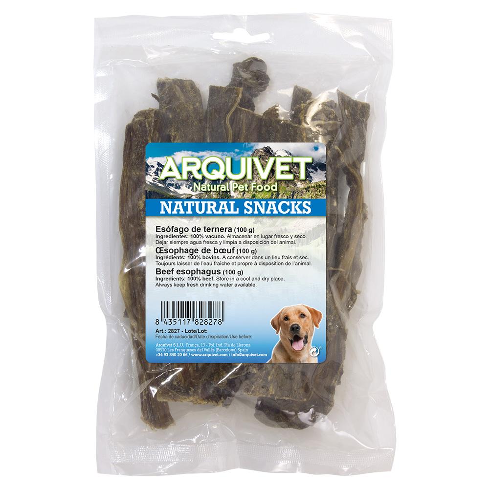 Snack naturel pour chiens Œsophage de veau  Arquivet  100 g