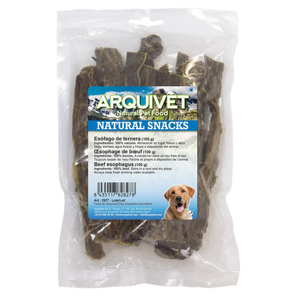 Snack naturel pour chiens Œsophage de veau  Arquivet  100 g