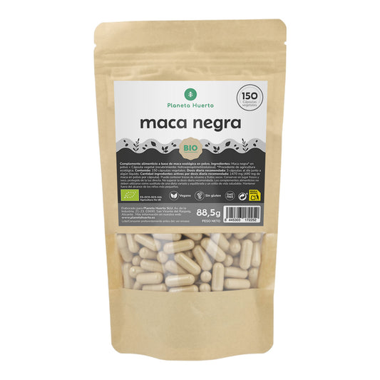 ORGANICZNA czarna Maca Planeta Huerto 150 kapsułek