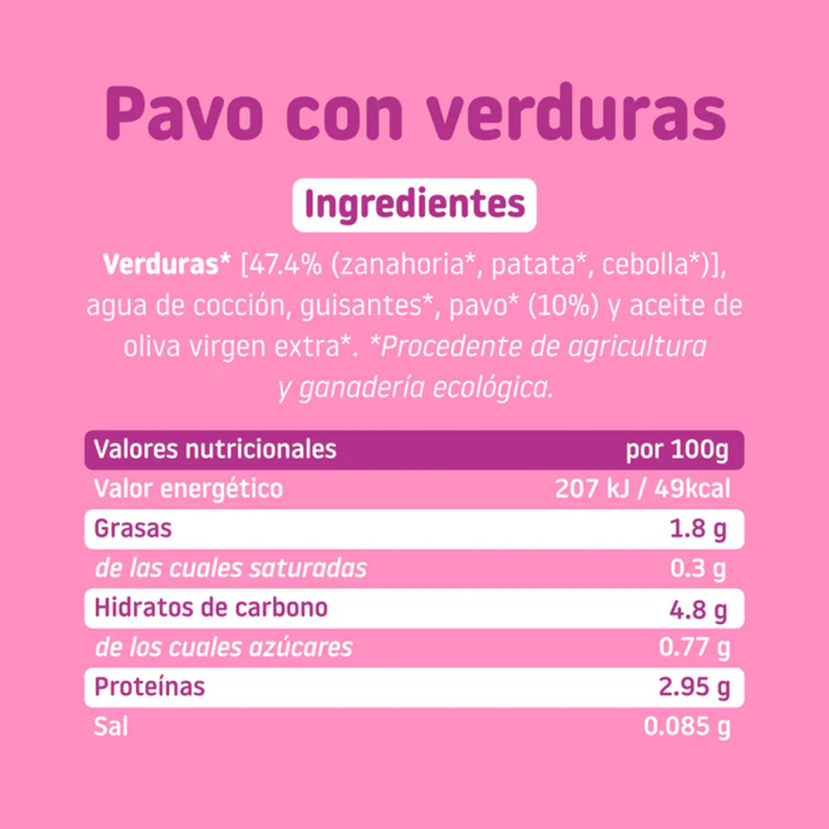 Opakowanie 12x słoiczków BIO z indykiem i warzywami +6 miesięcy Smileat, 230 g