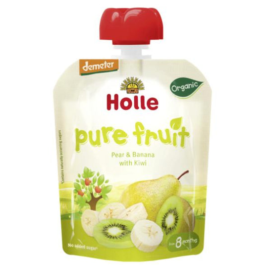 Bio-Smoothie aus Birne, Banane und Kiwi Holle 90 g