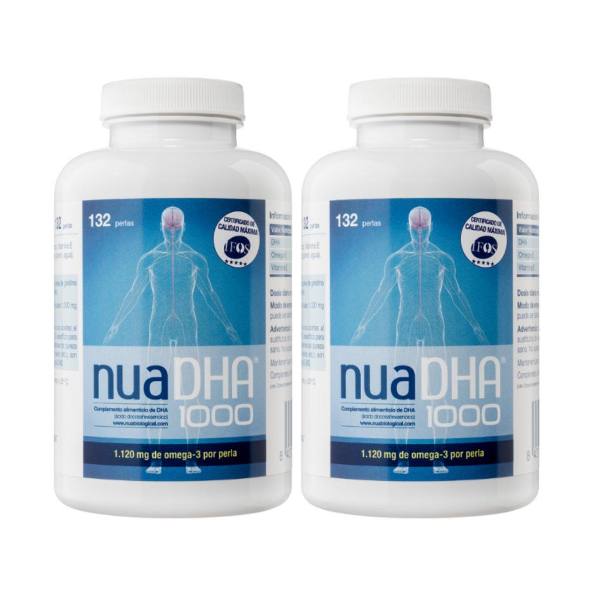 Pakket 2x NuaDHA 1000 Laboratorios Nua 132 capsules