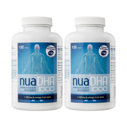 Pakket 2x NuaDHA 1000 Laboratorios Nua 132 capsules