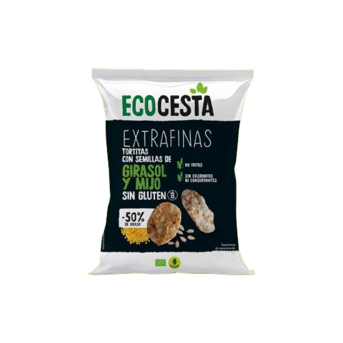 Galettes extra-fines de riz complet au tournesol et au millet sans gluten Ecocesta BIO 60 g