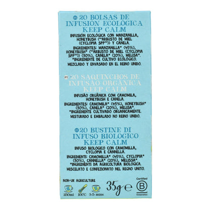 Keep Calm Organic Infusion Cupper 20 tea bags