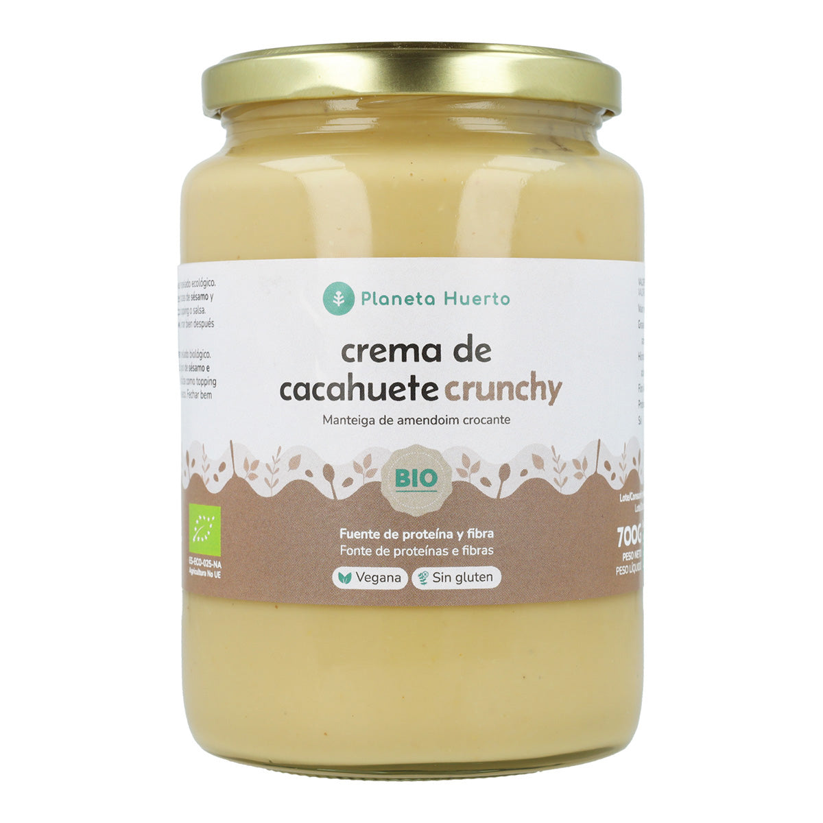 Crema di arachidi croccante ECO Planeta Huerto 700 g