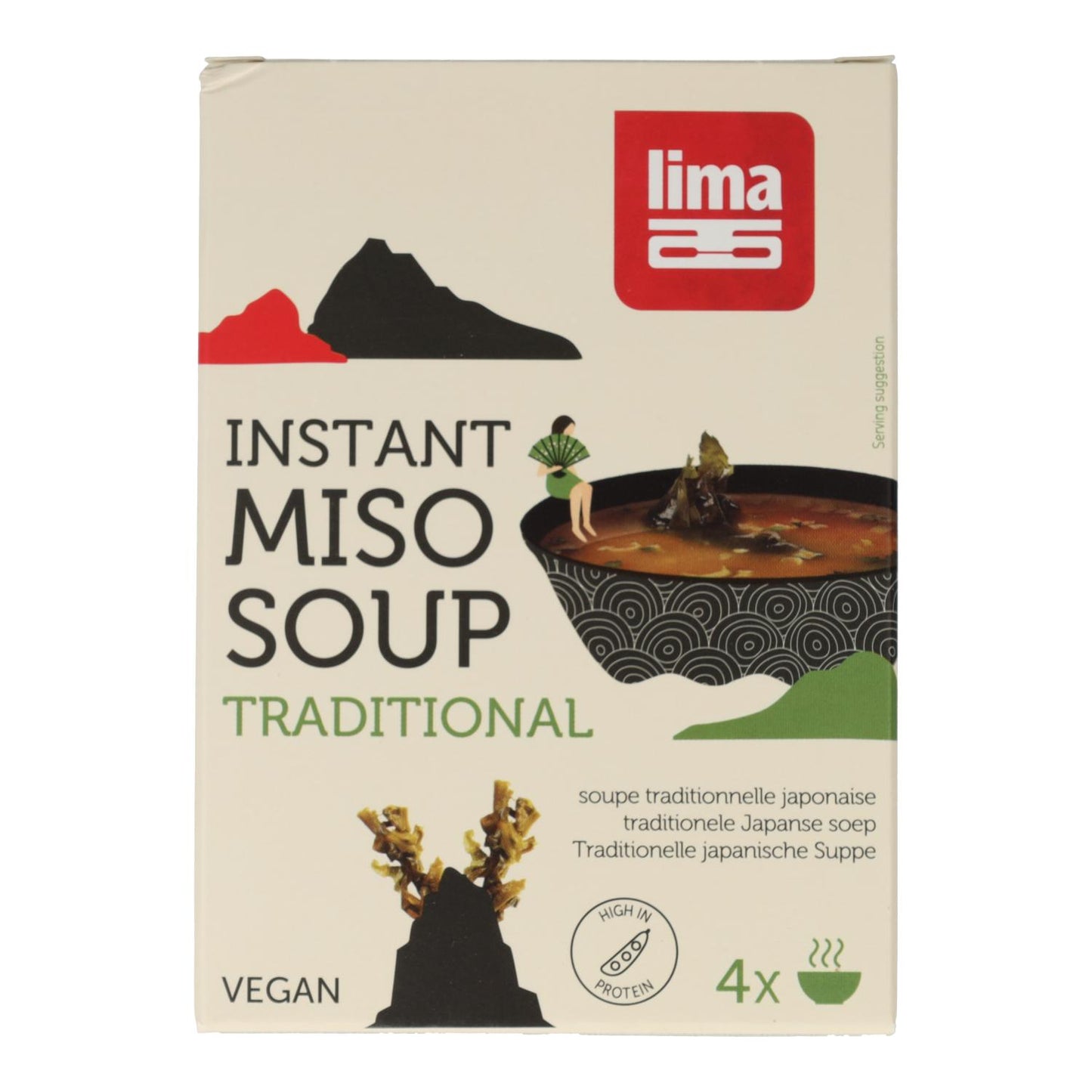 Traditionelle Instant-Miso-Suppe ECO Lime 4x10g