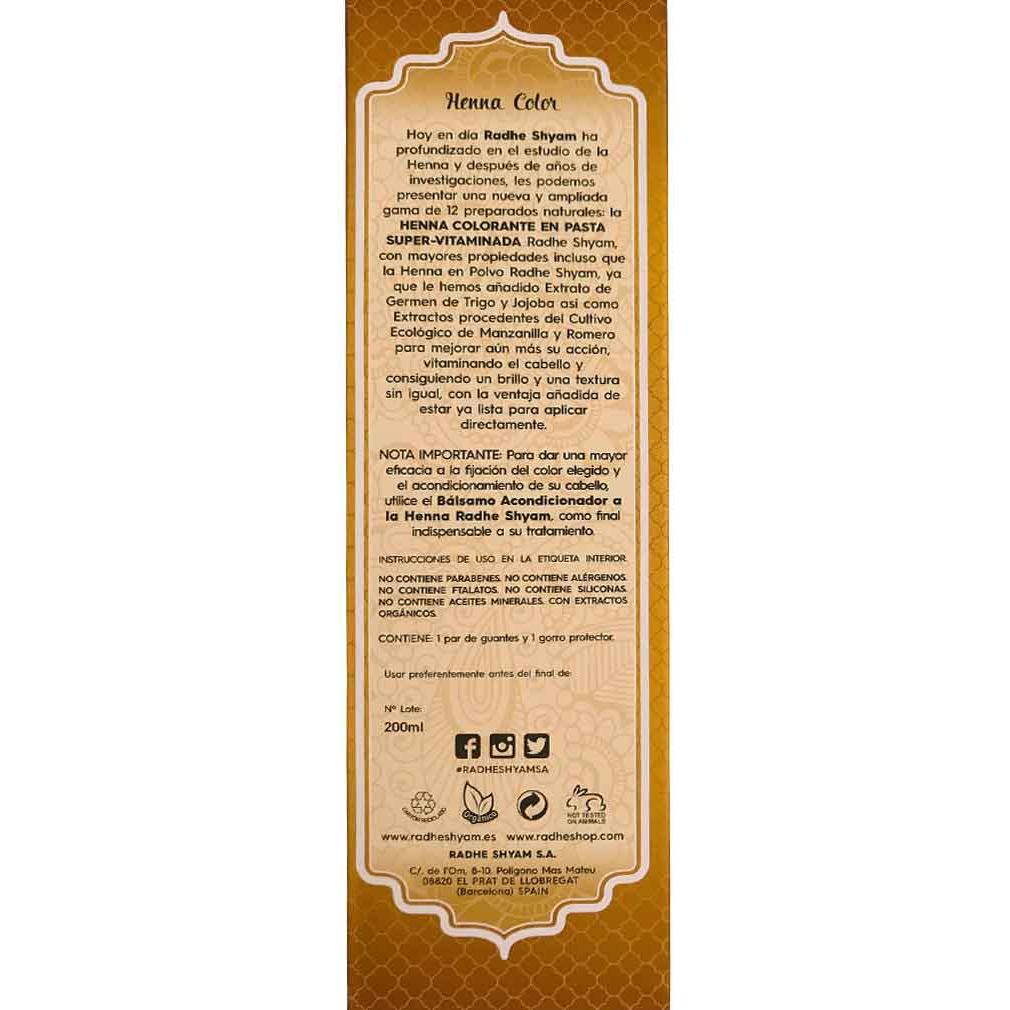 Henna Pasta Blond Popiel Radhe 200 ml Radhe