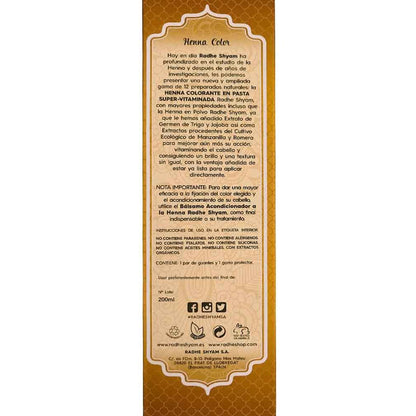 Henna Pasta Blond Popiel Radhe 200 ml Radhe