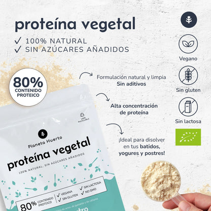 Protéines végétales neutres ECO 80% Planeta Huerto 500 g