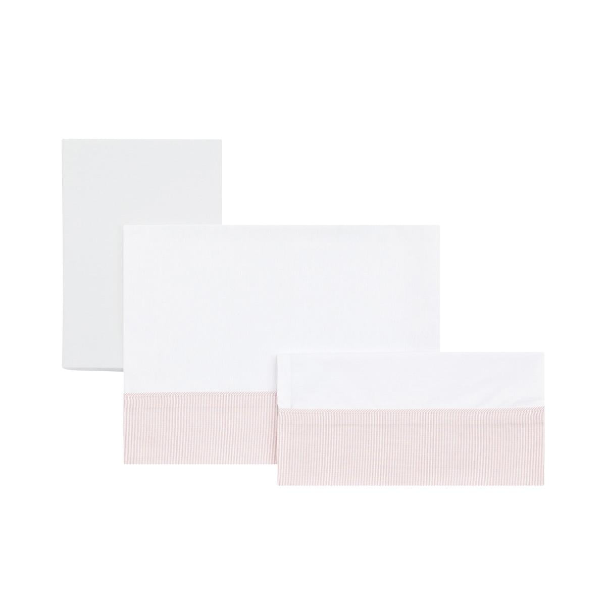 Star/Astra 3-piece carrycot sheet set Astra Pink