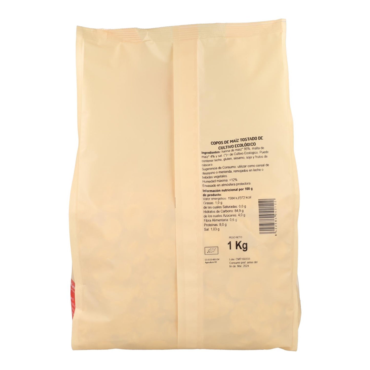 Płatki kukurydziane prażone El Granero BIO, 1 kg