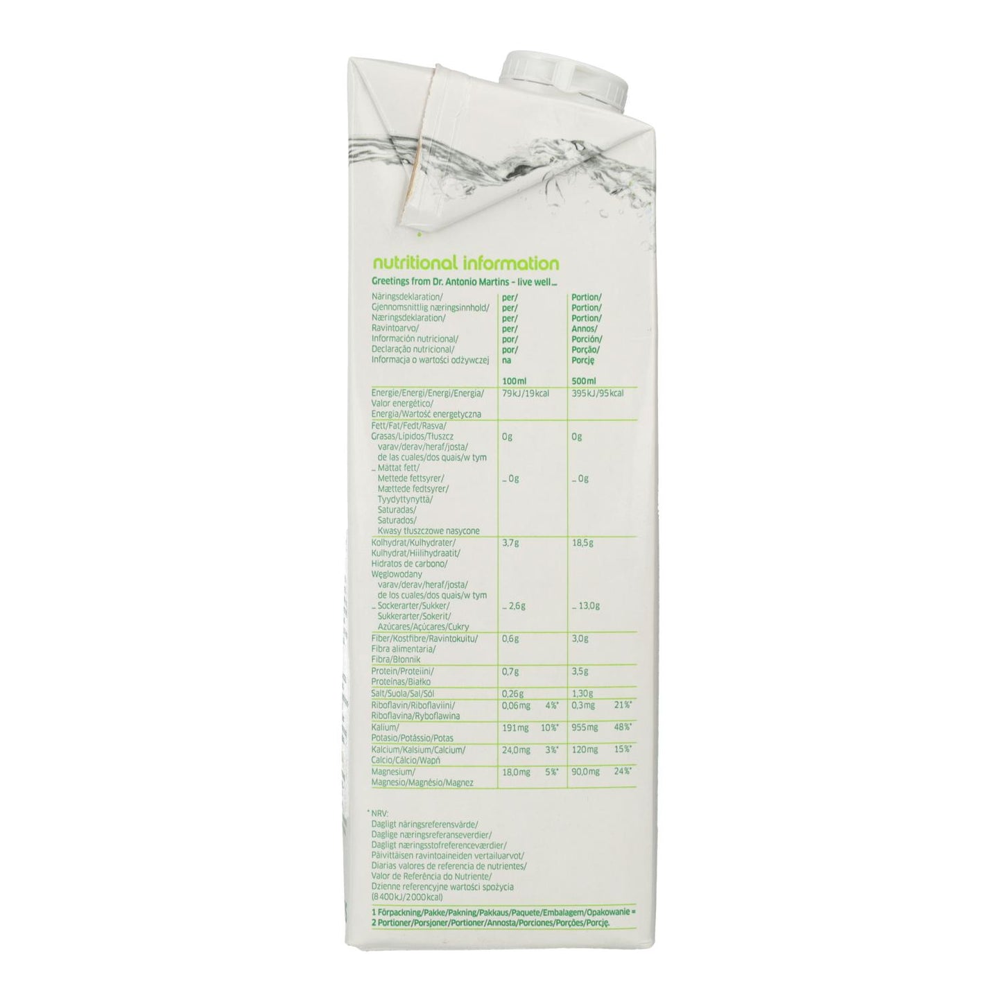 Dr. Martins Natural Coconut Water 1 L