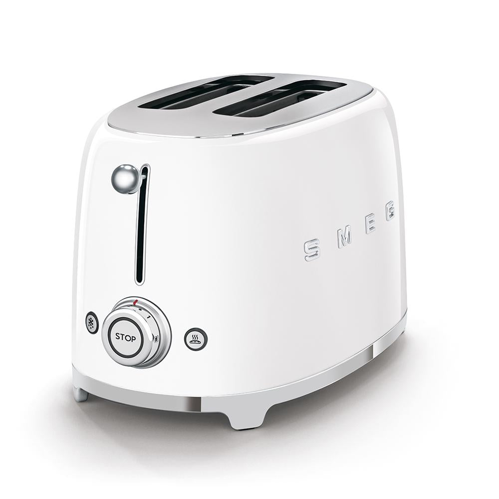 Tostapane SMEG a 2 fessure stile anni '50 bianco