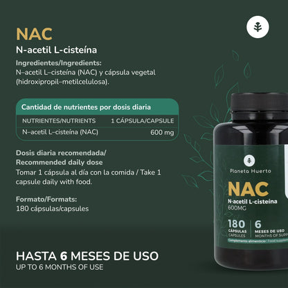 NAC 600 mg Planeta Huerto 180 Kapseln