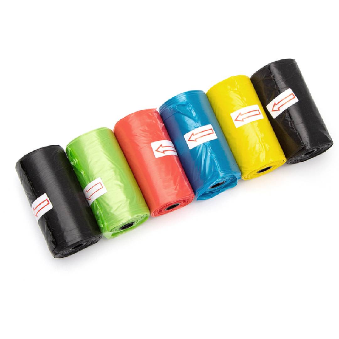 Sacs biodégradables pour excréments 6 rouleaux - 90 sacs
