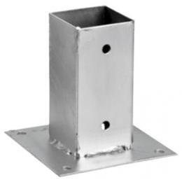 Metalen vierkante bevestigingsbeugel voor palen en pergola's Woodfix Nortene 7 x 7 cm