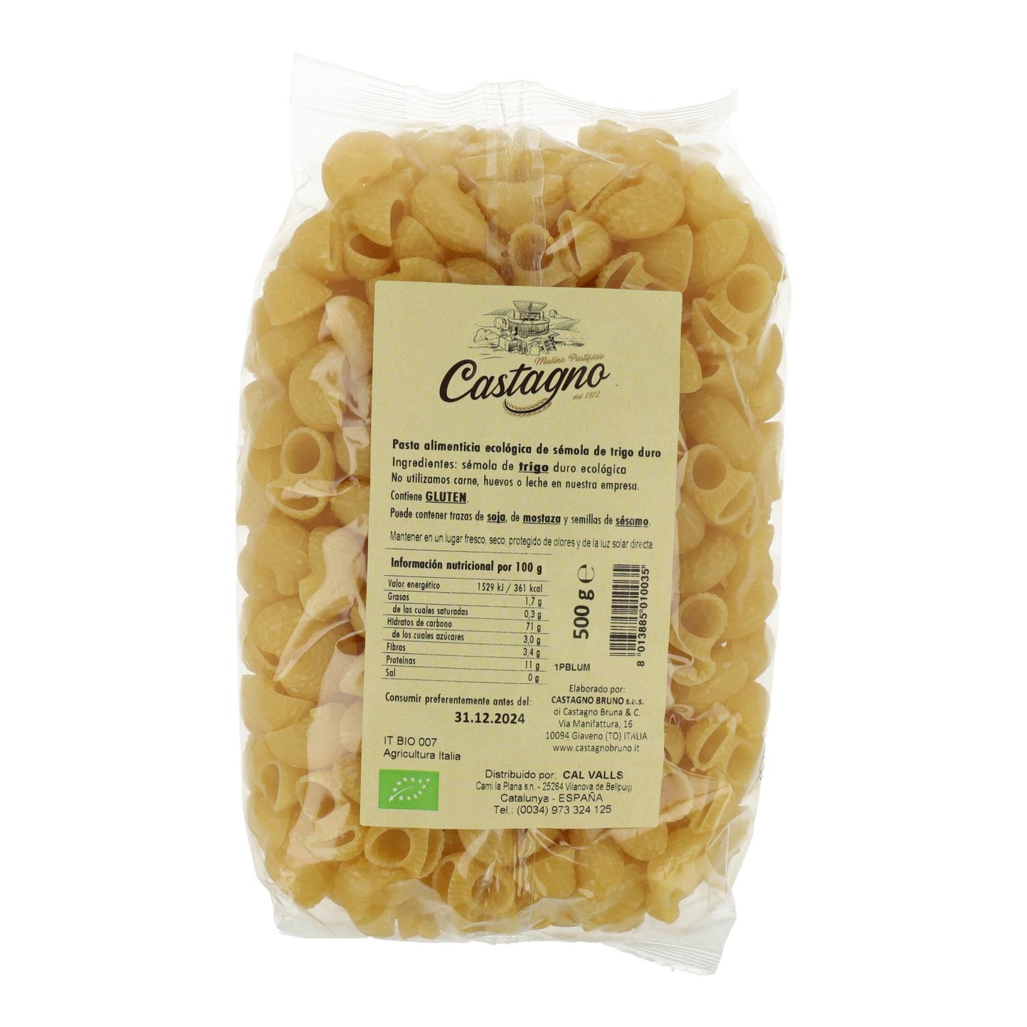 Galets harde tarwe ECO Castagno 500 g