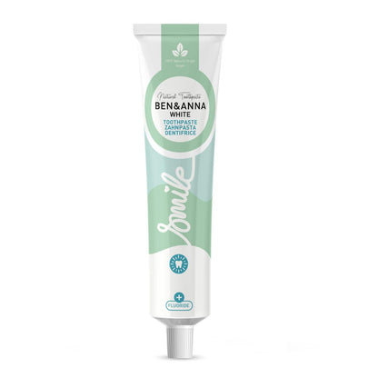 Dentifrice blanc au fluor Ben & Anna tube 75 ml