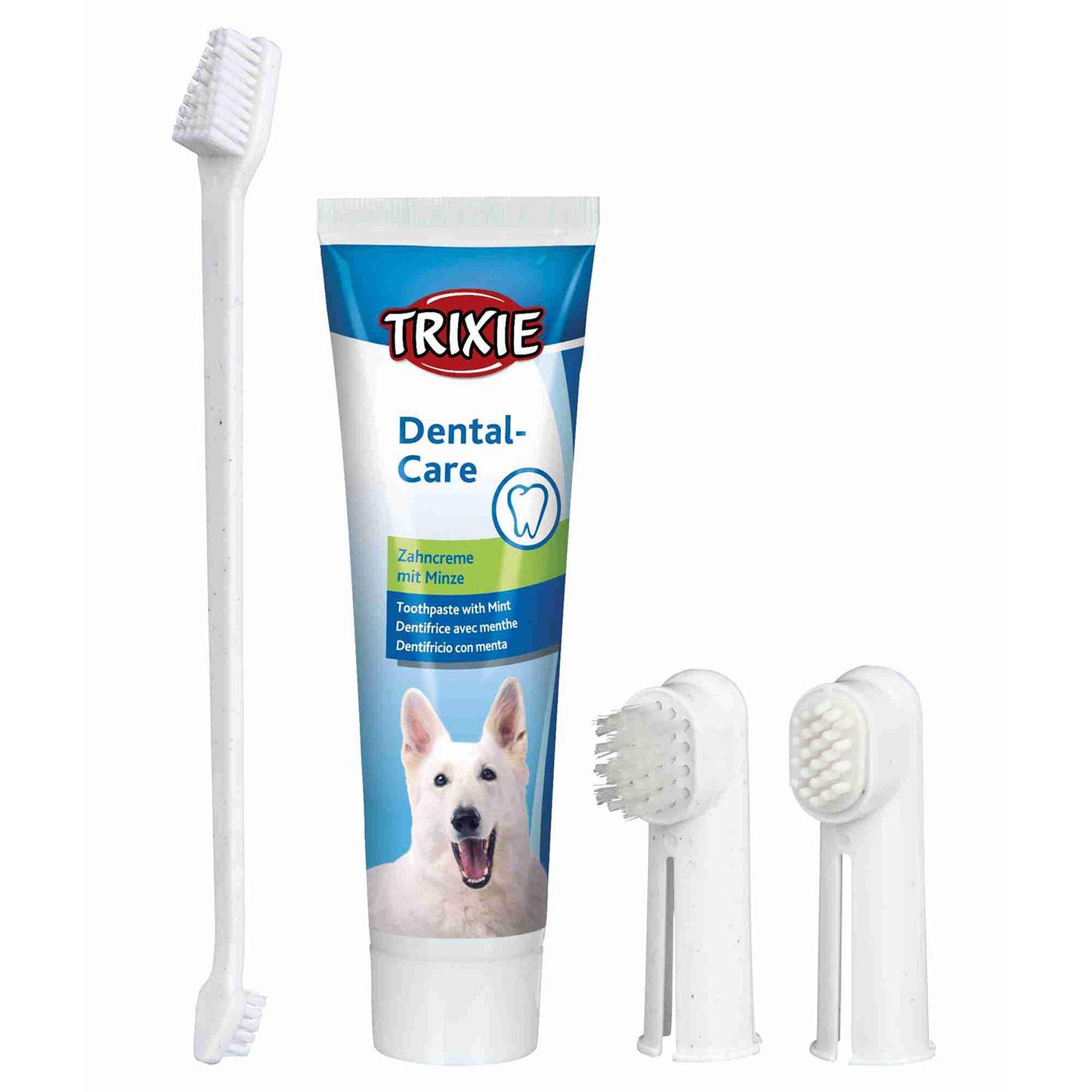 Trixie Zahnhygiene-Set, Zahnpasta und Fingerzahnbürsten