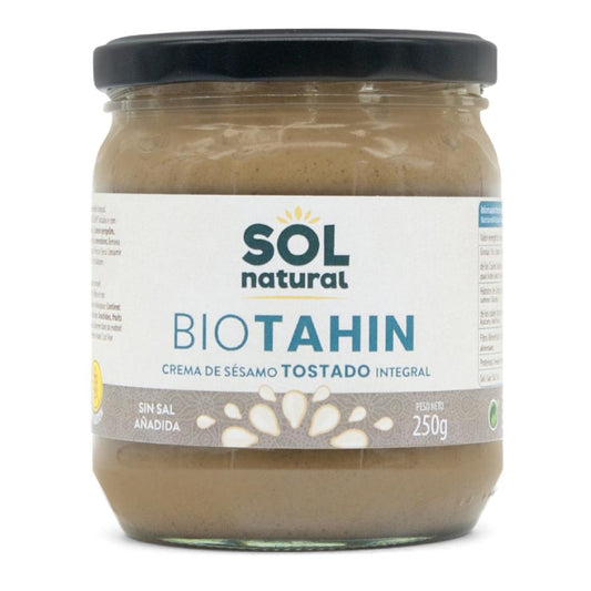 Biologische geroosterde tahin zonder zout Sol Natural 250 g