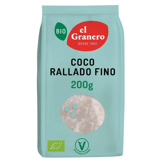 Fijngeraspte kokos Bio El Granero, 200 g