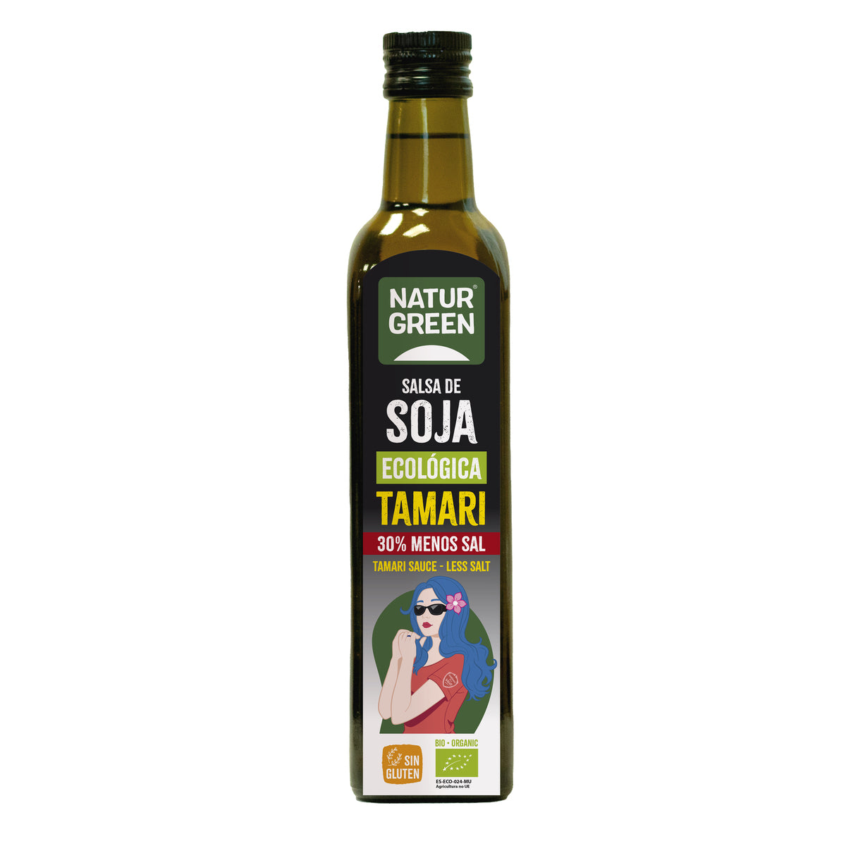 Tamari a ridotto contenuto di sale Bio NaturGreen 500 ml