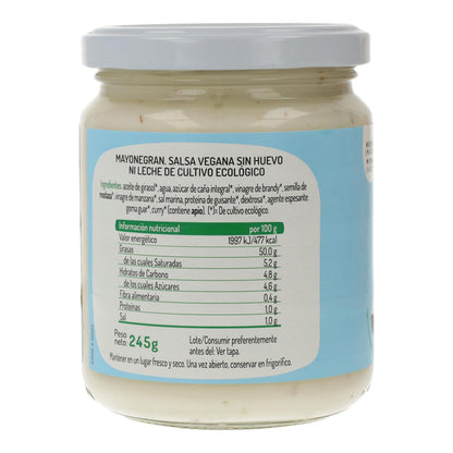 Mayonegran Organic Egg-Free Mayonnaise El Granero, 245 g