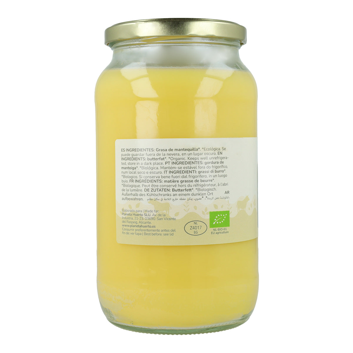 Ghee geklärte Butter ECO Planeta Huerto 850 g