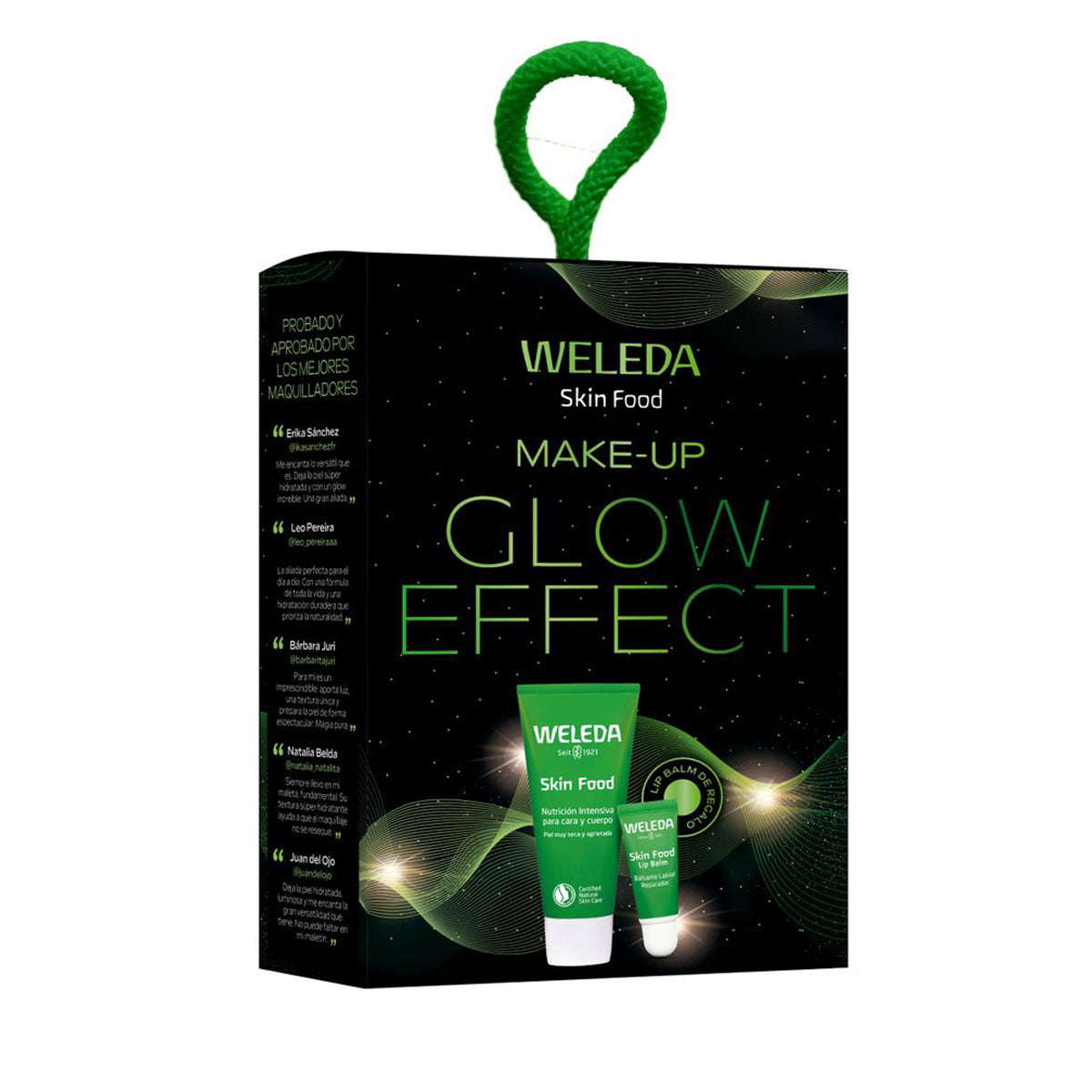 Coffret GLOW Skin Food Original 75 ml + cadeau pour les lèvres, Weleda